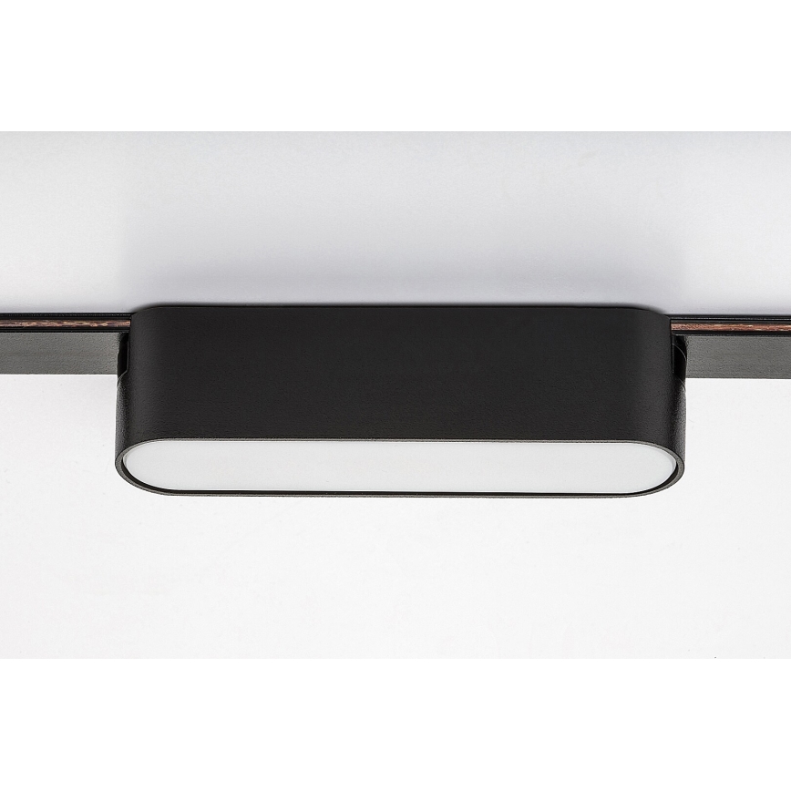 Rabalux - LED Plafondlamp voor 1-fase railsysteem LED/6W/230V 3000K 11,5 cm zwart