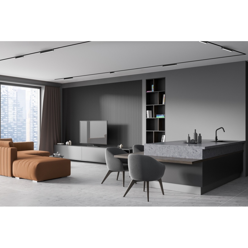 Rabalux - Plafonnier pour système de rail monophasé LED/12W/24V 3000K 22 cm noir