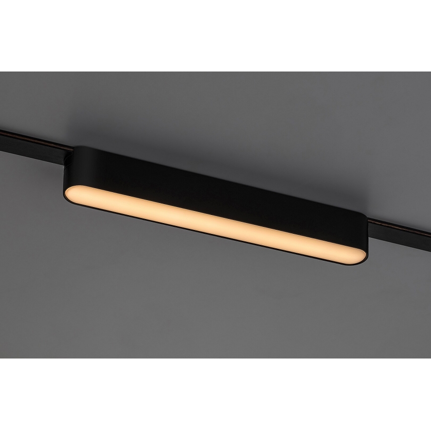 Rabalux - Plafonnier pour système de rail monophasé LED/12W/24V 3000K 22 cm noir