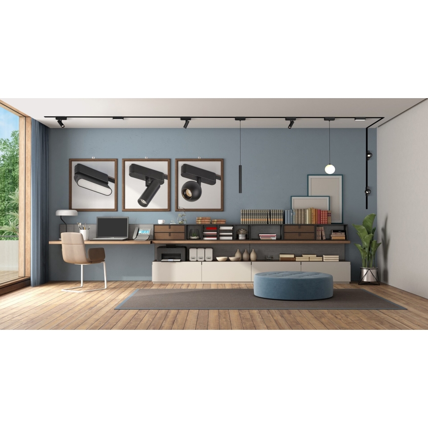 Rabalux - LED Spotlight voor 1-fase railsysteem LED/10W/230V 3000K zwart