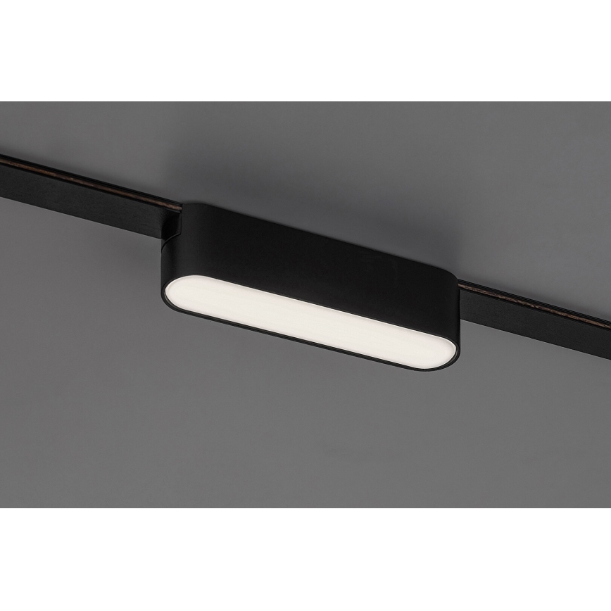 Rabalux - LED Plafondlamp voor 1-fase railsysteem LED/6W/230V 3000K 11,5 cm zwart