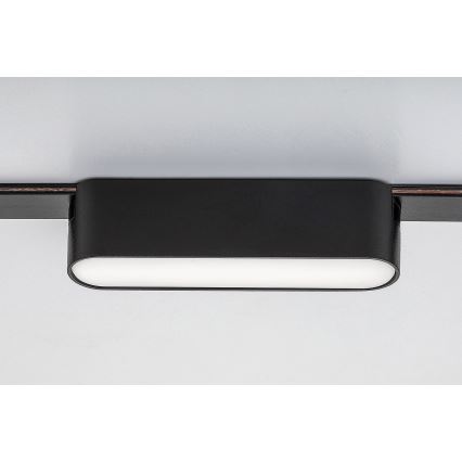 Rabalux - LED Plafondlamp voor 1-fase railsysteem LED/6W/230V 3000K 11,5 cm zwart