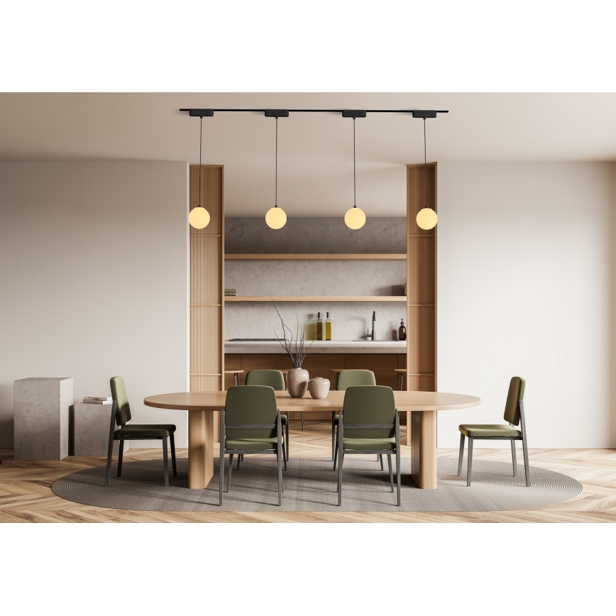 Rabalux - Dimbare LED hanglamp aan een koord voor 1-fase railsysteem LED/5W/24V 2700-5500K Wi-Fi Tuya zwart