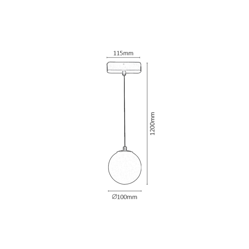 Rabalux - Dimbare LED hanglamp aan een koord voor 1-fase railsysteem LED/5W/24V 2700-5500K Wi-Fi Tuya zwart