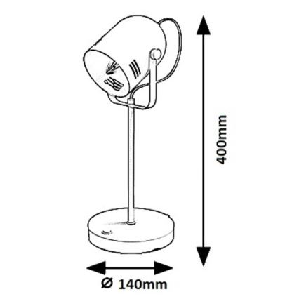 Rabalux 7015 - Lampe de table MINUET 1xE14/15W/230V