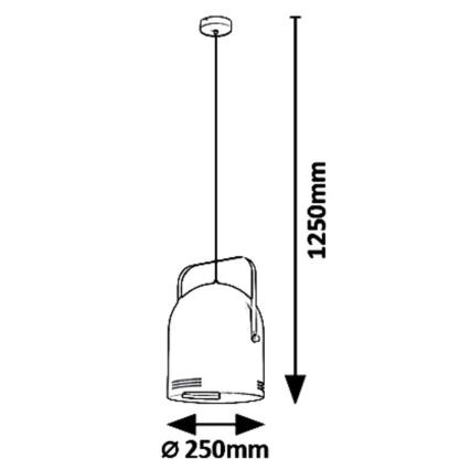 Rabalux 7016 - Suspension avec fil MINUET 1xE14/40W/230V