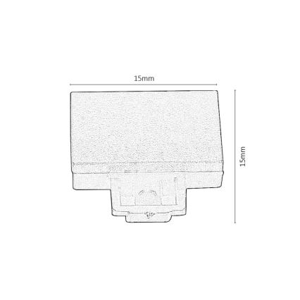 Rabalux - SET 2x Eindconnector voor verlichting in railsysteem