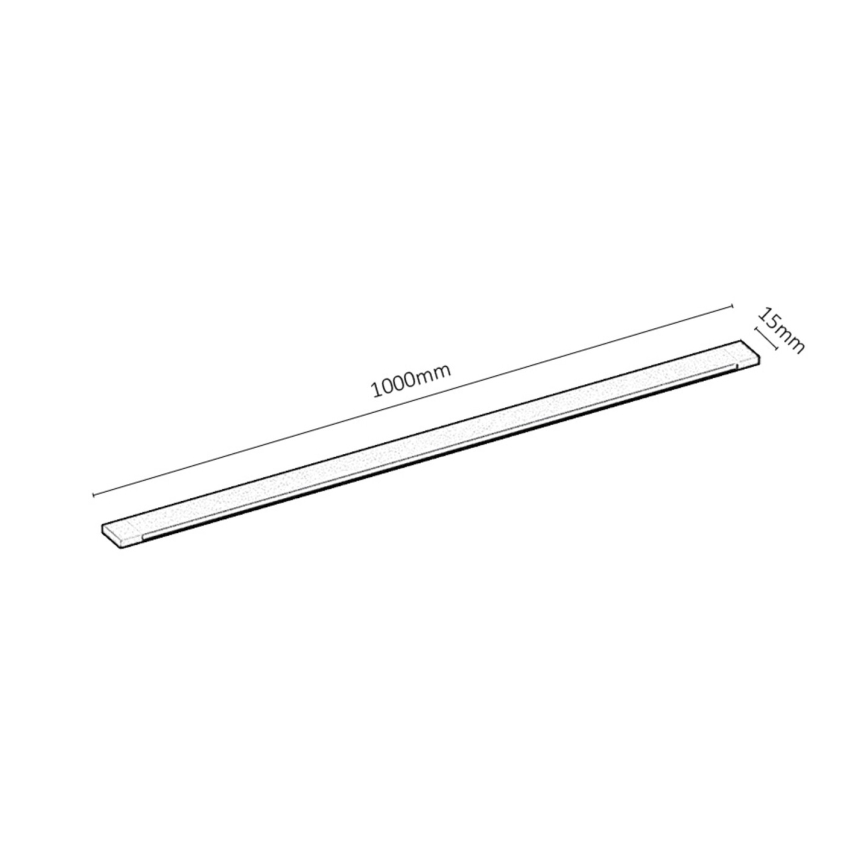 Rabalux - Système de rail monophase 1 m + 2x extrémité connecteur noir