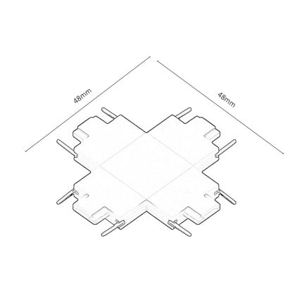 Rabalux - Connector voor verlichting in railsysteem type +