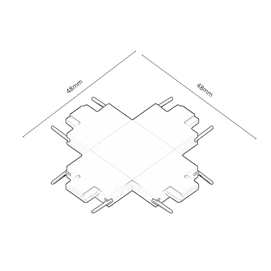 Rabalux - Connector voor verlichting in railsysteem type +
