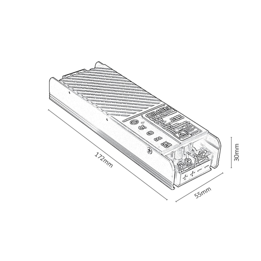 Rabalux - Inbouwvoeding voor verlichting in railsysteem 100W/230V
