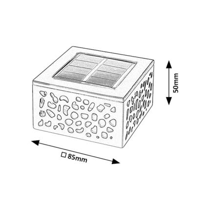 Rabalux - Éclairage solaire LED/0,5W/1,2V IP44