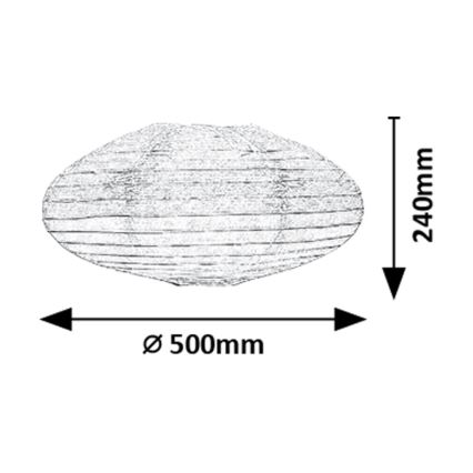 Rabalux - Lampenkap voor kroonluchter max. 40W diameter 50 cm wit
