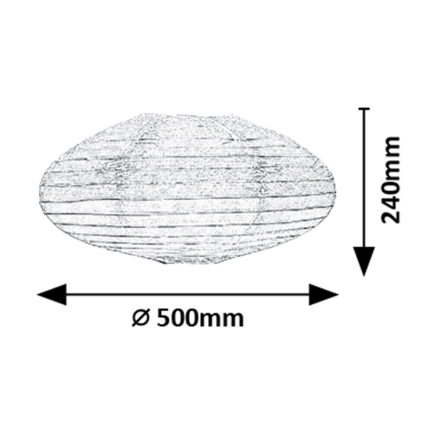 Rabalux - Lampenkap voor kroonluchter max. 40W diameter 50 cm wit