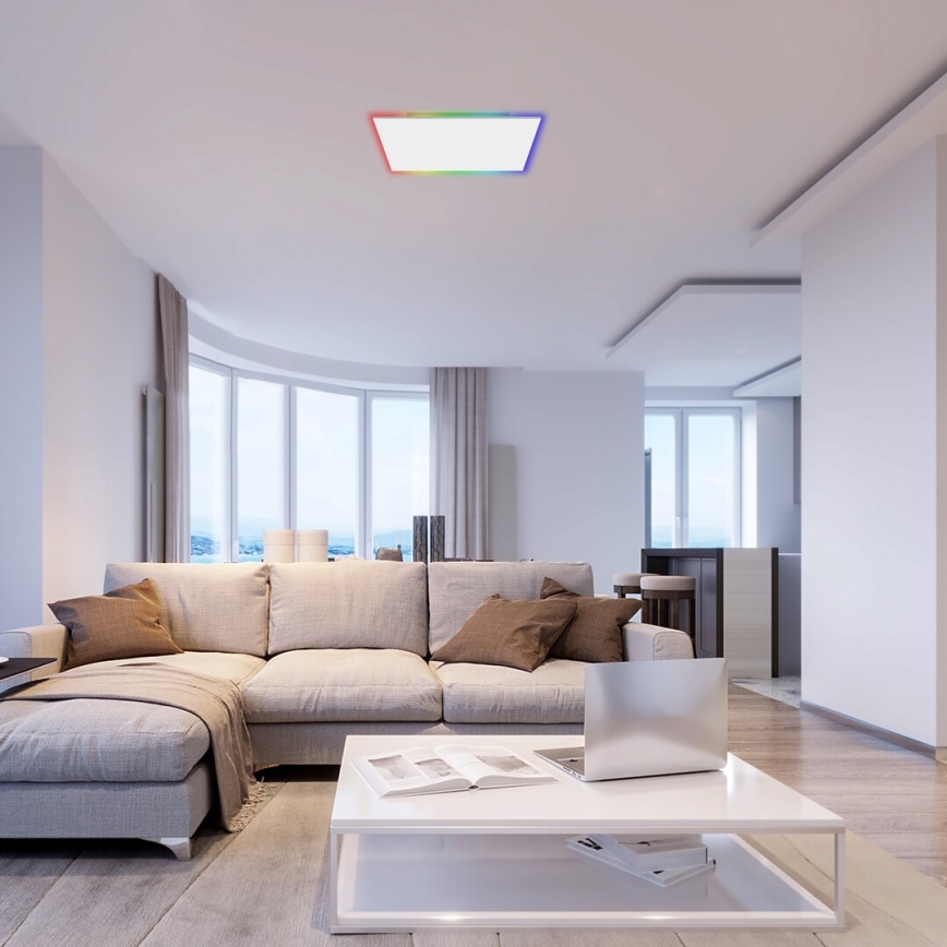 Rabalux - Dimbare LED RGB plafondlamp LED/18W/230V 3000-6500K 30x30 cm + afstandsbediening