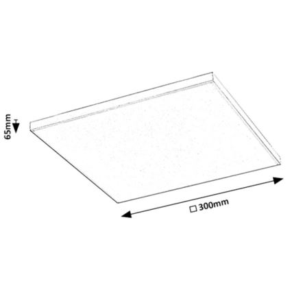 Rabalux - Dimbare LED RGB plafondlamp LED/18W/230V 3000-6500K 30x30 cm + afstandsbediening