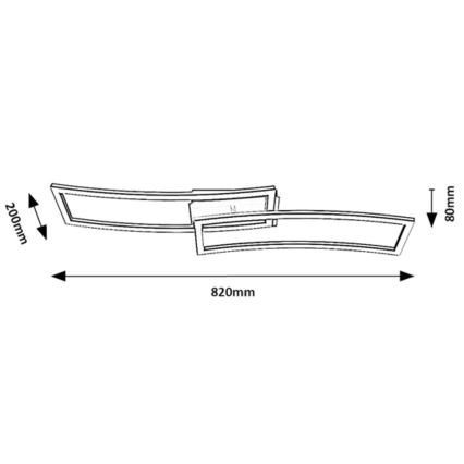 Rabalux - LED Plafondlamp LED/40W/230V 3000K