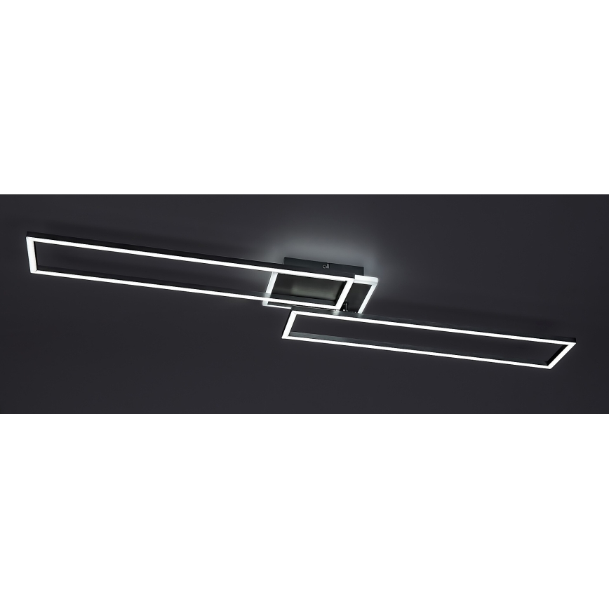 Rabalux - Plafonnier à intensité variable LED/40W/230V 2700-6500K Wi-Fi Tuya chrome mat + Télécommande 25x110 cm