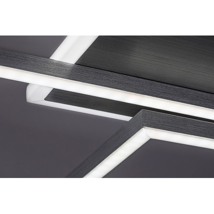 Rabalux - Plafonnier à intensité variable LED/40W/230V 2700-6500K Wi-Fi Tuya chrome mat + Télécommande 25x110 cm