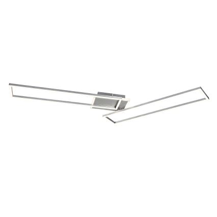 Rabalux - Plafonnier à intensité variable LED/40W/230V 2700-6500K Wi-Fi Tuya chrome mat + Télécommande 25x110 cm