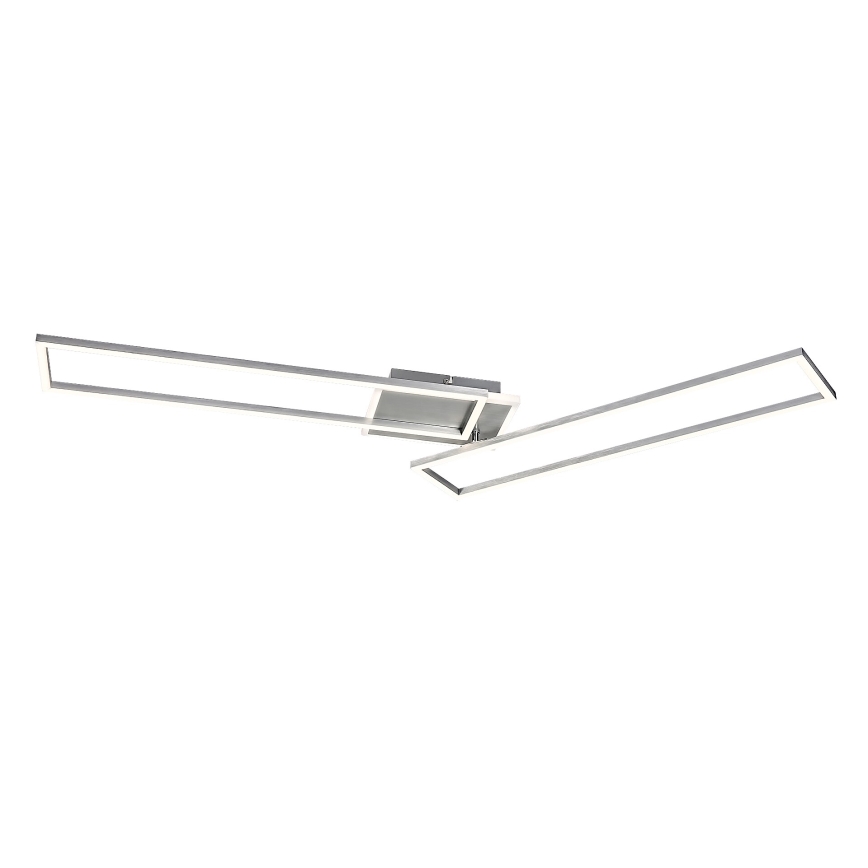 Rabalux - Plafonnier à intensité variable LED/40W/230V 2700-6500K Wi-Fi Tuya chrome mat + Télécommande 25x110 cm