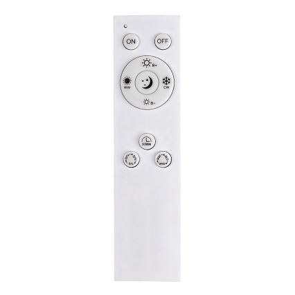Rabalux - Plafonnier à intensité variable LED/40W/230V 2700-6500K Wi-Fi Tuya chrome mat + Télécommande 25x110 cm