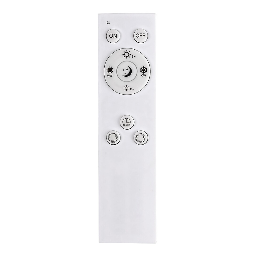 Rabalux - Plafonnier à intensité variable LED/40W/230V 2700-6500K Wi-Fi Tuya chrome mat + Télécommande 25x110 cm