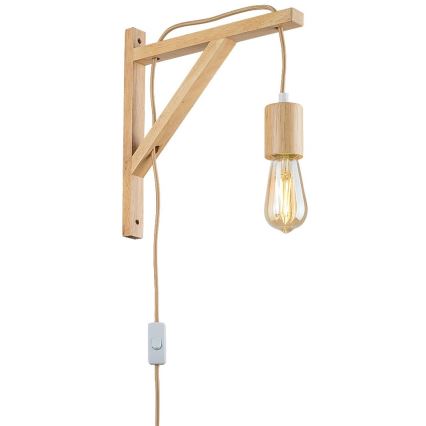 Rabalux - Wandlamp 1xE27/60W/230V beukenhout