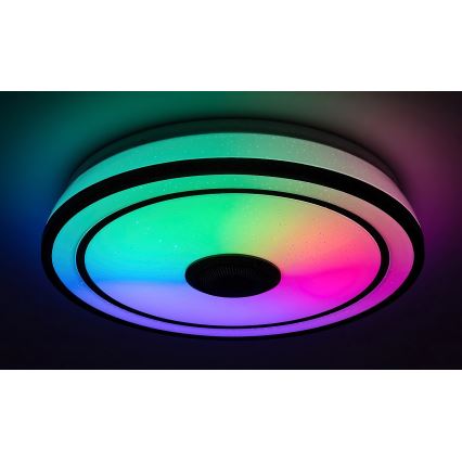 Rabalux - LED RGB Dimbare plafondlamp met speaker LED/24W/230V 3000-6500K + afstandsbediening