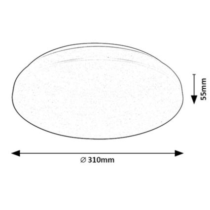 Rabalux - LED RGB Dimbare plafondlamp LED/24W/230V Wi-Fi Tuya 3000-6500K 31 cm