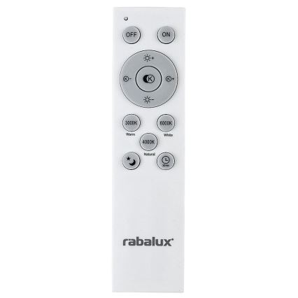 Rabalux - Plafonnier à intensité variable LED/60W/230V 3000-6000K + télécommande