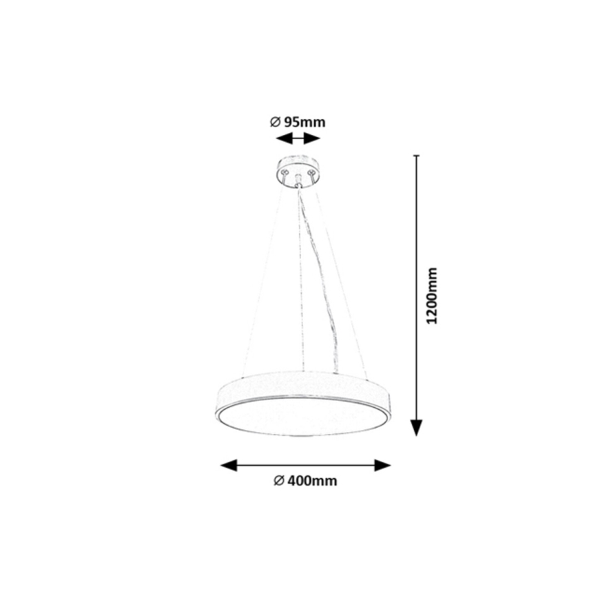 Rabalux - LED Hanglamp aan een koord LED/36W/230V 4000K zilver