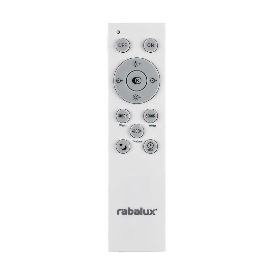 Rabalux - Suspension filaire à intensité variable LED/60W/230V 3000-6000K noir + télécommande