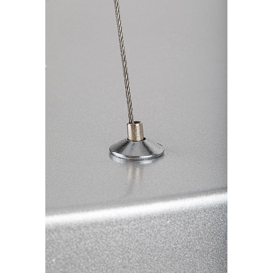 Rabalux - Dimbare LED hanglamp aan een koord LED/60W/230V zilver 3000-6000K + afstandsbediening