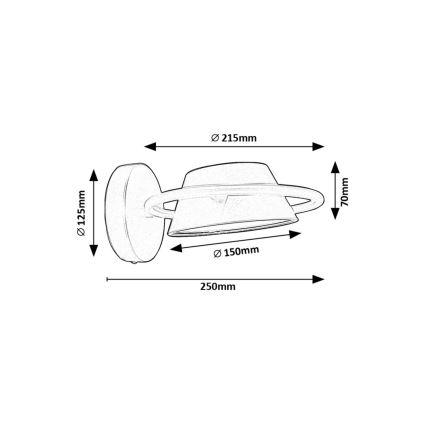 Rabalux - LED wand verlichting LED/6W/230V 3000K zwart