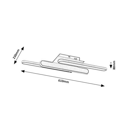 Rabalux - LED Plafondlamp LED/18W/230V 3000/4000K