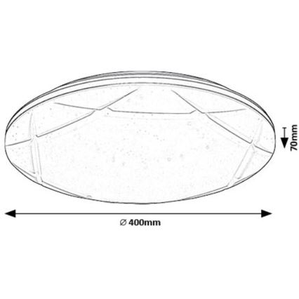 Rabalux - LED Plafondlamp LED/24W/230V 4000K diameter 40 cm