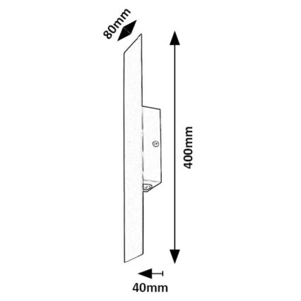 Rabalux - LED wand verlichting LED/6W/230V 3000K zwart