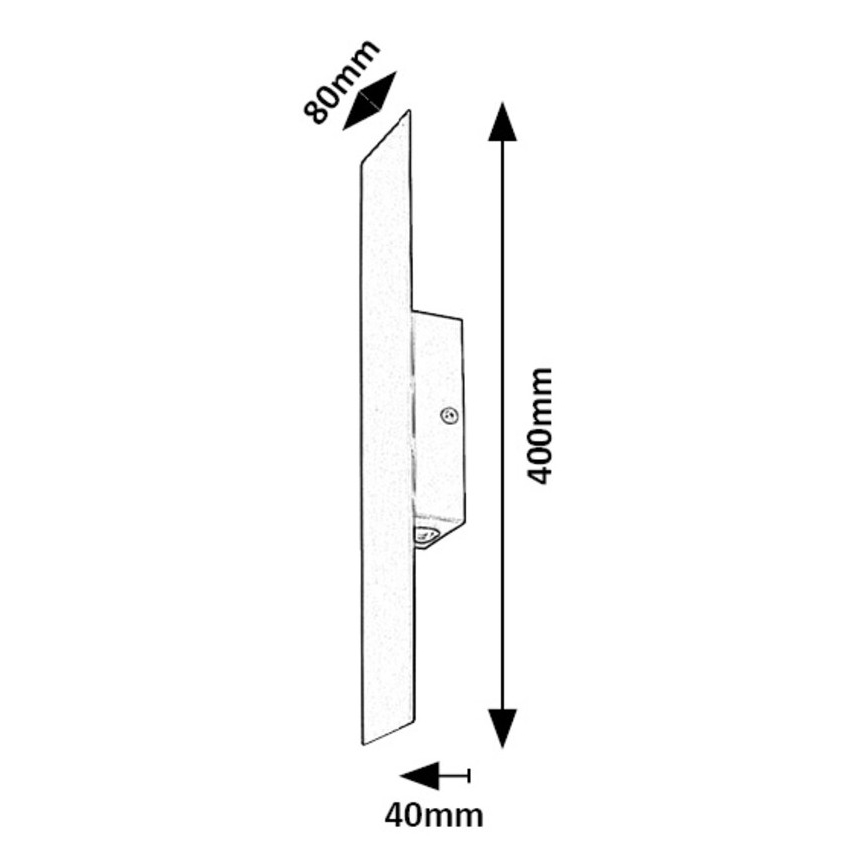 Rabalux - LED wand verlichting LED/6W/230V 3000K zwart