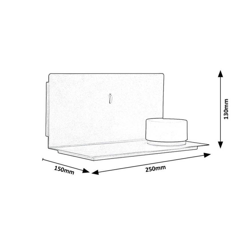 Rabalux - LED Wand licht met plank en USB portem LED/6W/230V 3000K