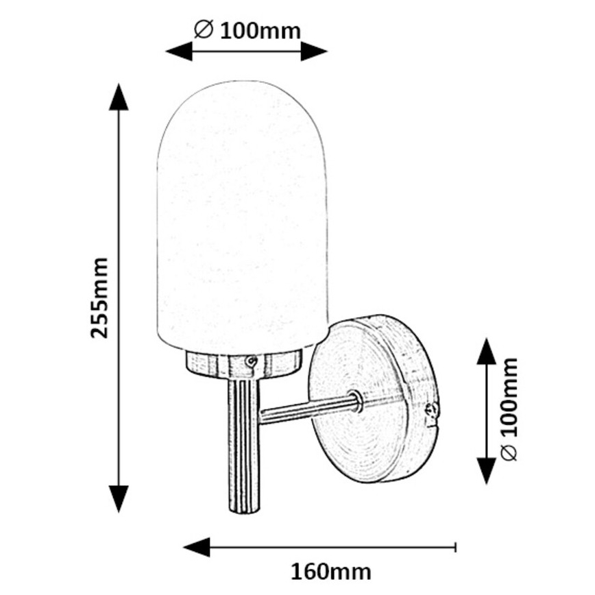 Rabalux - Applique murale salle de bain 1xE14/10W/230V IP44 bronze