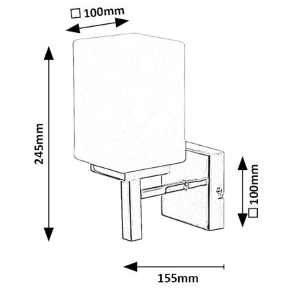 Rabalux - Applique murale salle de bain 1xE14/10W/230V IP44 noir