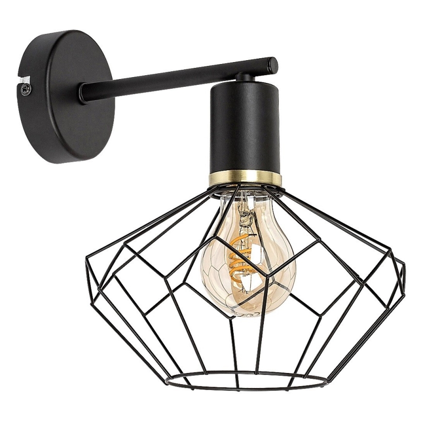 Rabalux - Wandlamp 1xE27/40W/230V diameter 20 cm zwart