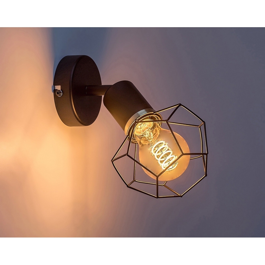 Rabalux - Wandlamp 1xE27/40W/230V diameter 12 cm zwart