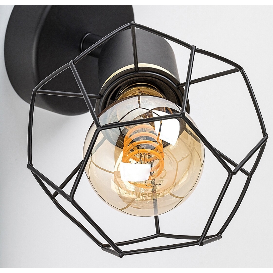 Rabalux - Wandlamp 1xE27/40W/230V diameter 12 cm zwart