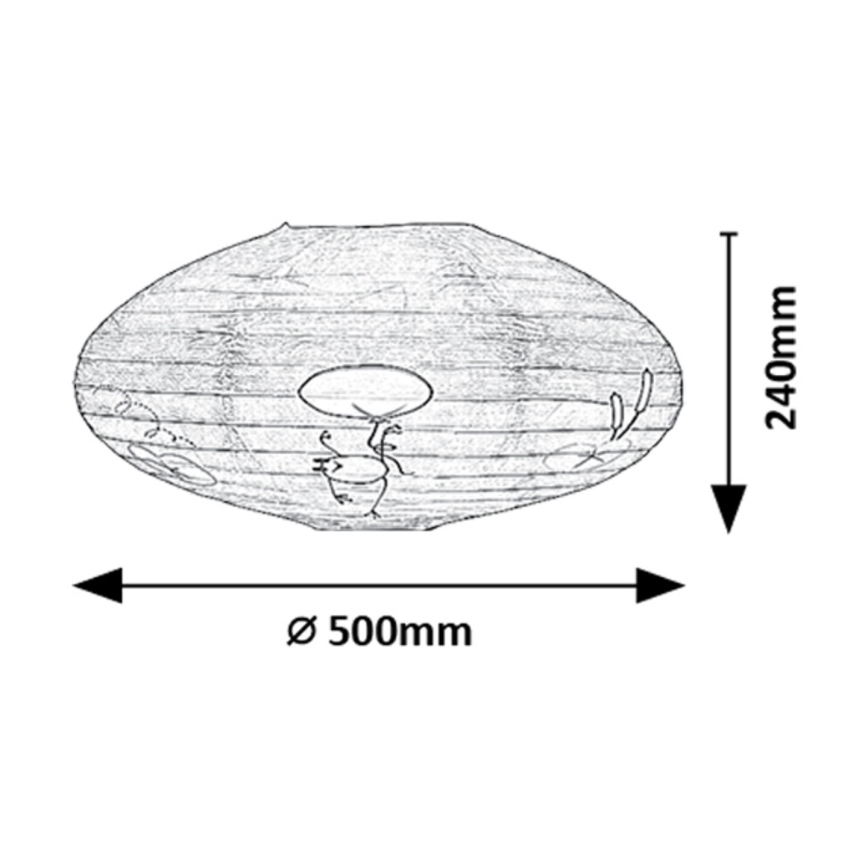 Rabalux - Kinderlampenkap voor hanglamp max. 40W diameter 50 cm