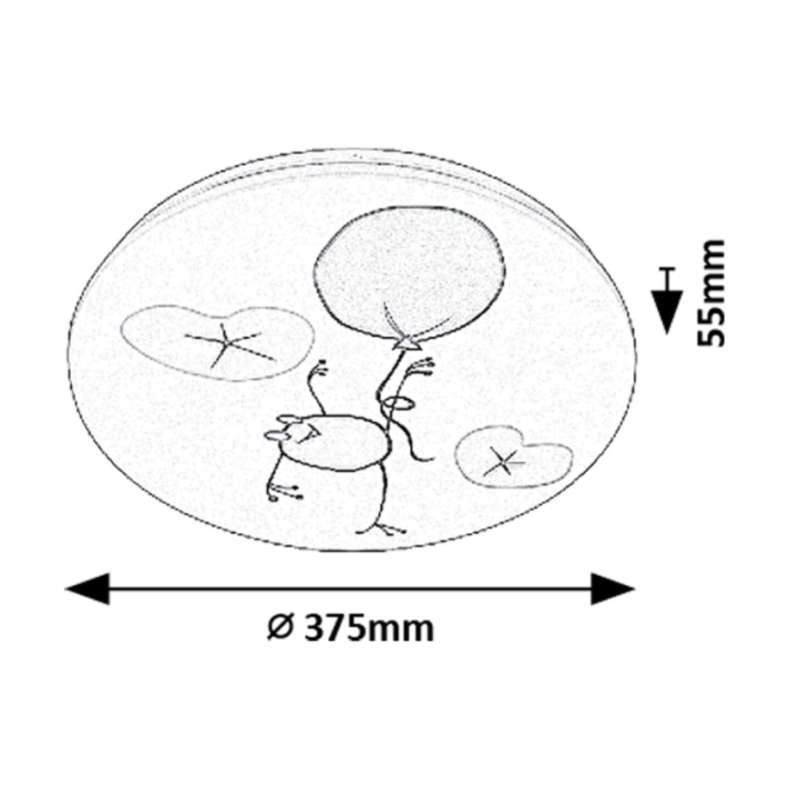 Rabalux - Plafonnier enfant LED/24W/230V 3000K