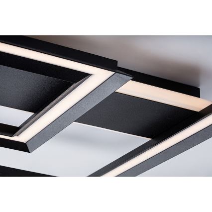 Rabalux - Plafonnier LED/48W/230V 3000K noir 48,5x48,5 cm