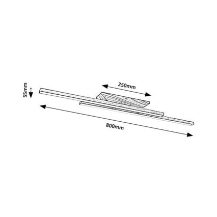 Rabalux - LED Plafondlamp LED/21W/230V 4000K beuken