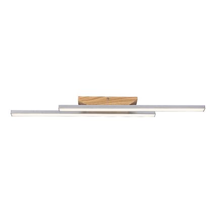 Rabalux - Plafonnier LED 21 W/230 V, 4000 K, finition hêtre, longueur 80 cm